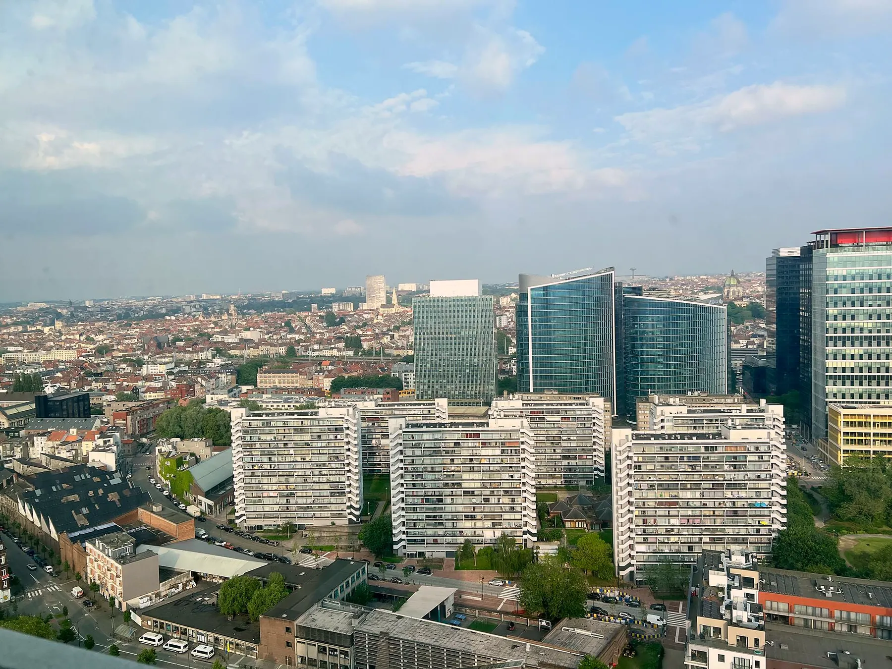 View over the Brussels skyline