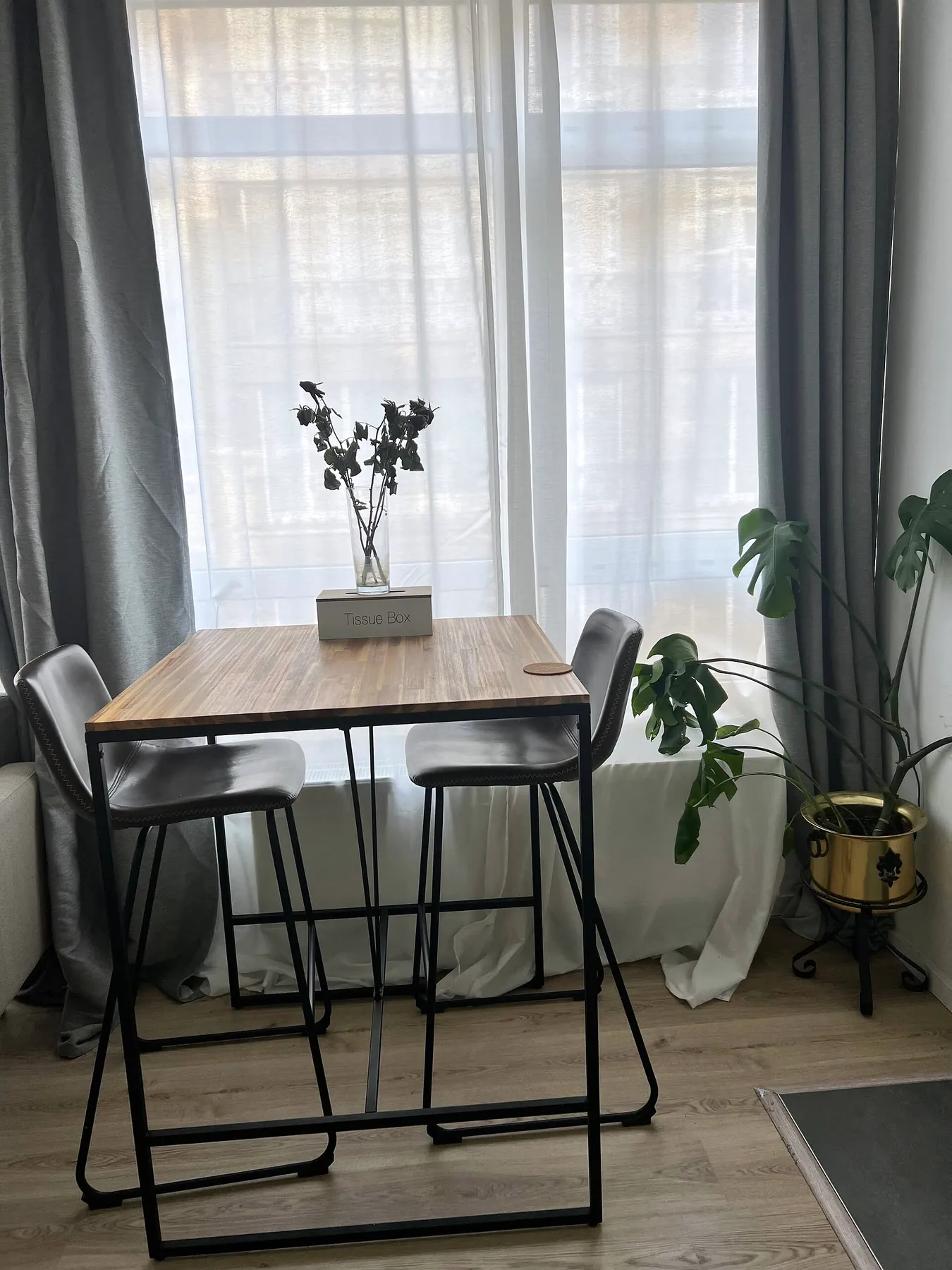 Bar table by the window