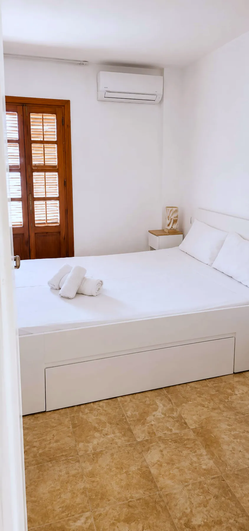 Bedroom with built-in wardrobe
